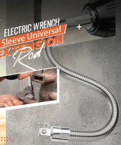 Electric wrench socket universal extension rod