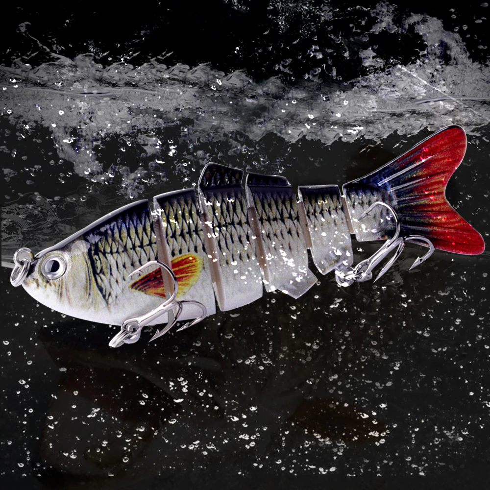 6 Segments Rattle Wobbler Swimbaits Hard Lures - Image 2