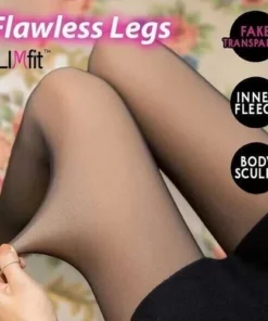 Flawless Legs Fake Translucent Warm Plush Lined Elastic Tights