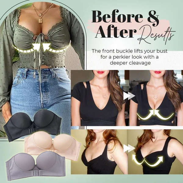 Strapless Front Buckle Bra - Image 11