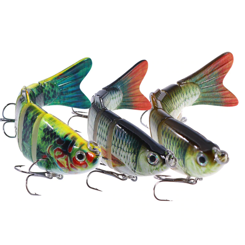 6 Segments Rattle Wobbler Swimbaits Hard Lures - Image 13