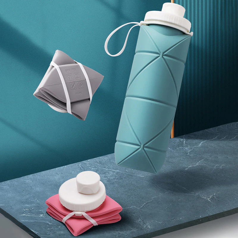 Foldable silicone sports bottle - Image 2