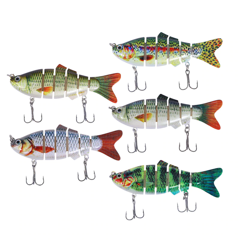 6 Segments Rattle Wobbler Swimbaits Hard Lures - Image 8