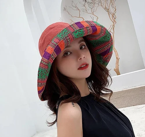 Wide Brim Cotton Summer Hat