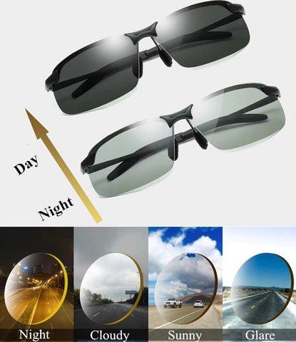 2022 Men's Photochromic Sunglasses with Anti-glare Polarized Lens - Image 9