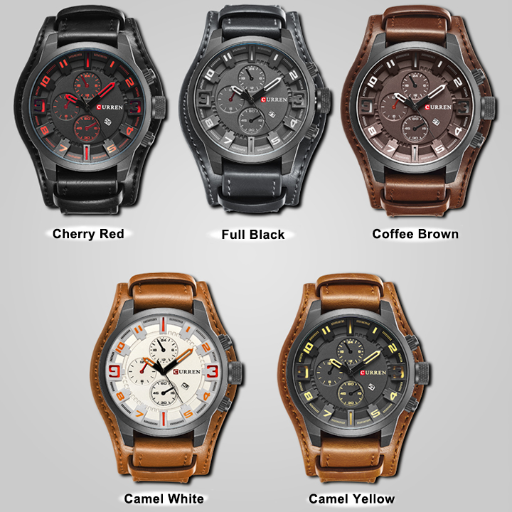 Men's Fashion Leather Watch - Waterproof Sports Business Quartz Watch - Image 11