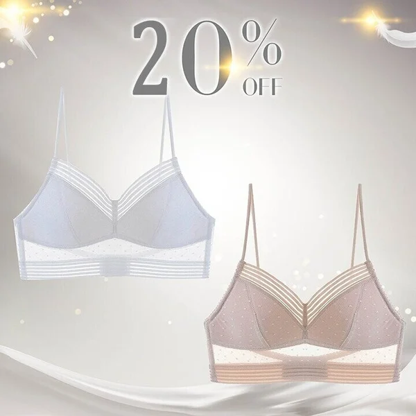 Starry Bra - Low Back Wireless Lifting Lace Bra - Image 3