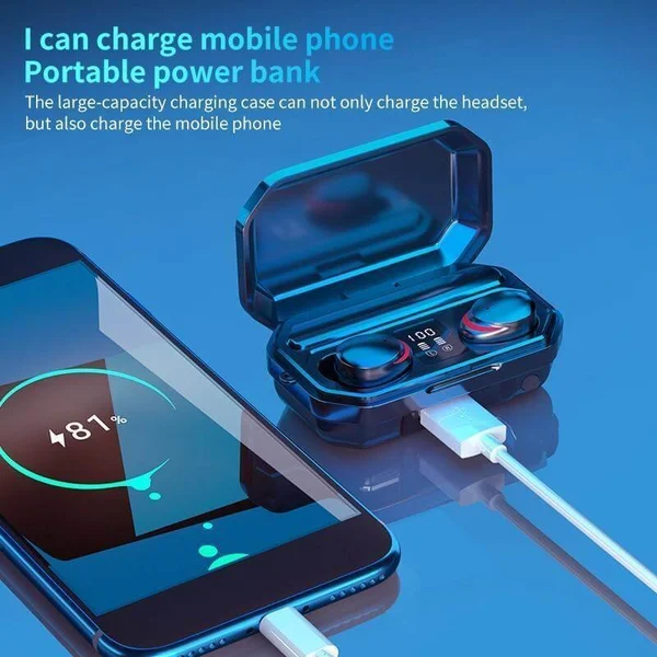 TWS Bluetooth 5.1 Earphones Waterproof Charging Box - Image 5