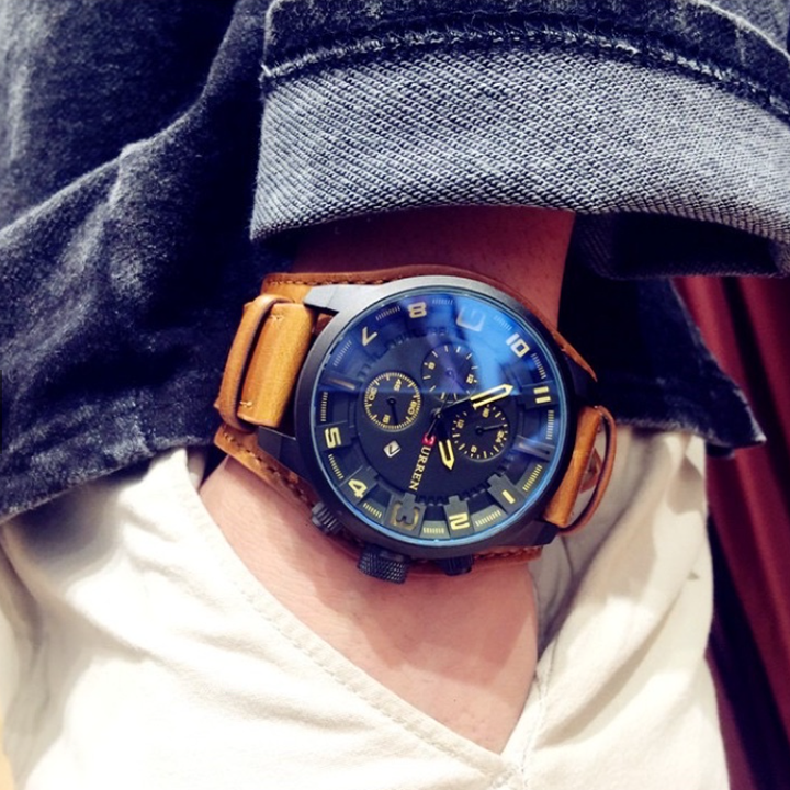 Men's Fashion Leather Watch - Waterproof Sports Business Quartz Watch - Image 20