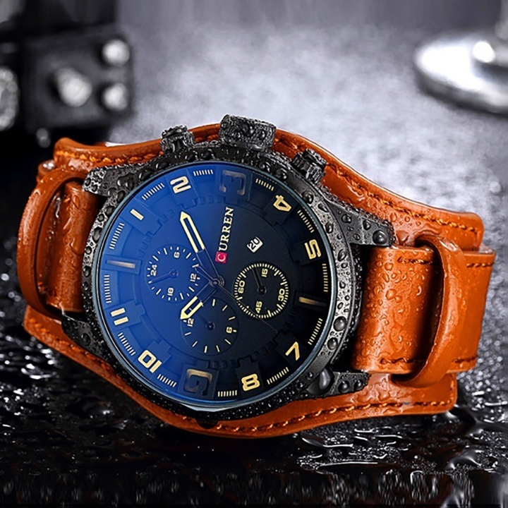 Men's Fashion Leather Watch - Waterproof Sports Business Quartz Watch - Image 19