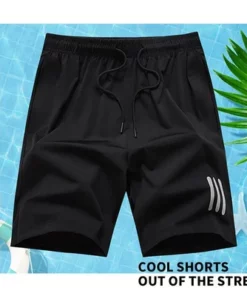 Ice silk stretch shorts