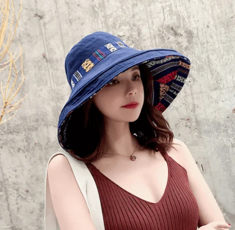 Wide Brim Cotton Summer Hat - Image 2