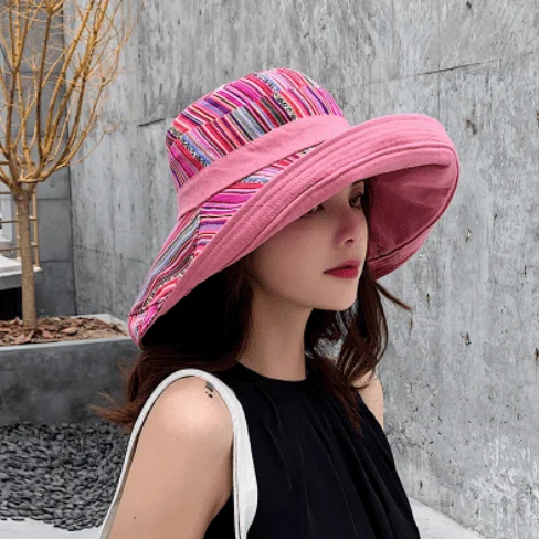 Wide Brim Cotton Summer Hat - Image 3
