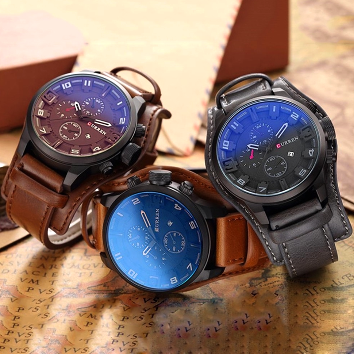 Men's Fashion Leather Watch - Waterproof Sports Business Quartz Watch - Image 16