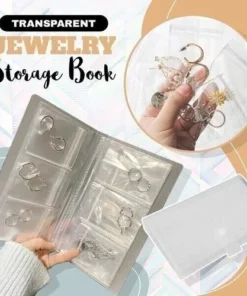 Transparent Jewellery Storage Book Set