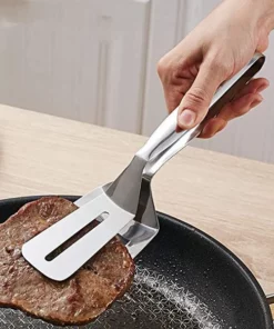 Multifunctional Frying Spatula Steak Clip 304 Stainless Steel