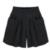 Women Beach Casual Hot Shorts with Elastic Waistband