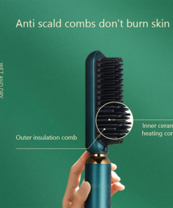 Hair straightener with temperature control