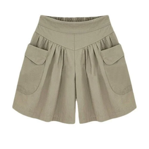 Women Beach Casual Hot Shorts with Elastic Waistband - Image 4