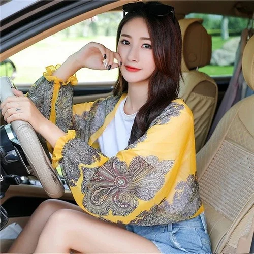 Driving/Traveling Sun-protective Shawl For Ladies
