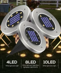 Solar Powered Floor Path LED Light