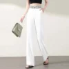Ice Silk High Waist Wide-leg Pants