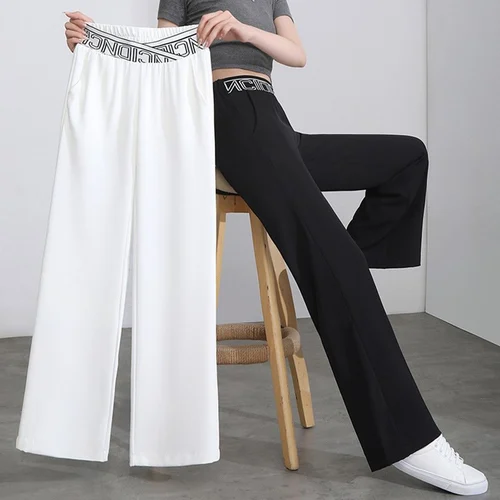 Ice Silk High Waist Wide-leg Pants - Image 6