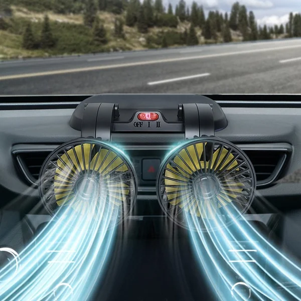 2022 Newly Double Cooling Car Fan - Image 2