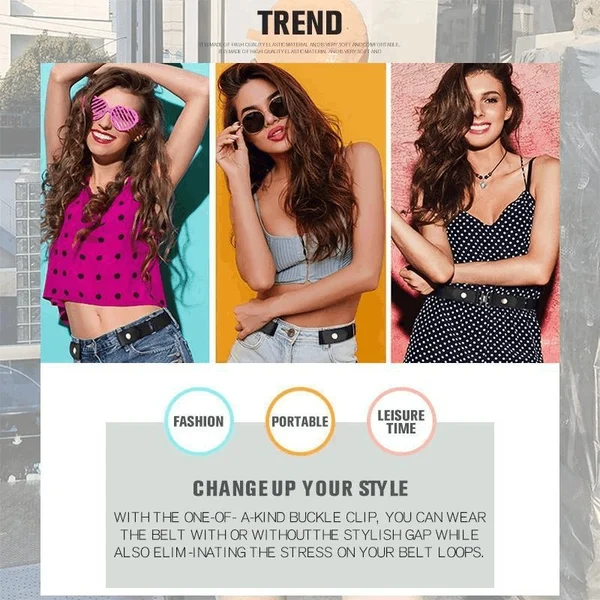 ( HOT SALE - SAVE 49% OFF) Buckle-free Invisible Elastic Waist Belts - Image 3