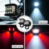 Side Shooter Dual Color Strobe Cree Pods