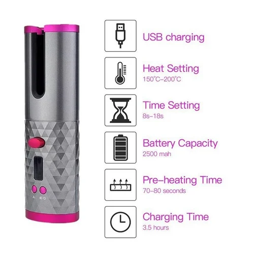 Cordless Automatic Hair Curler - Image 8