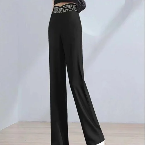 Ice Silk High Waist Wide-leg Pants - Image 10