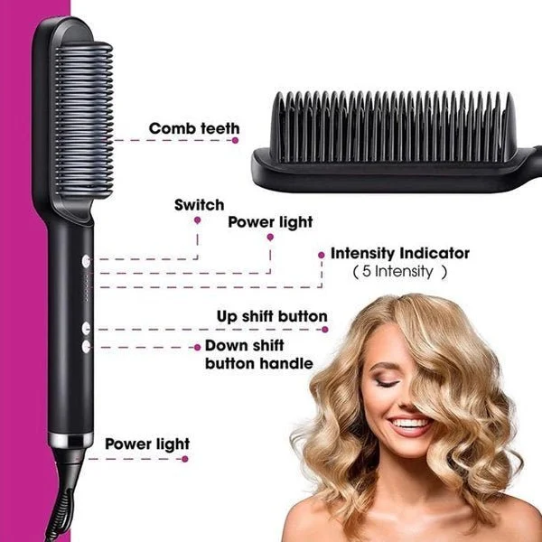 Negative Ion Hair Straightener Styling Comb - Image 12