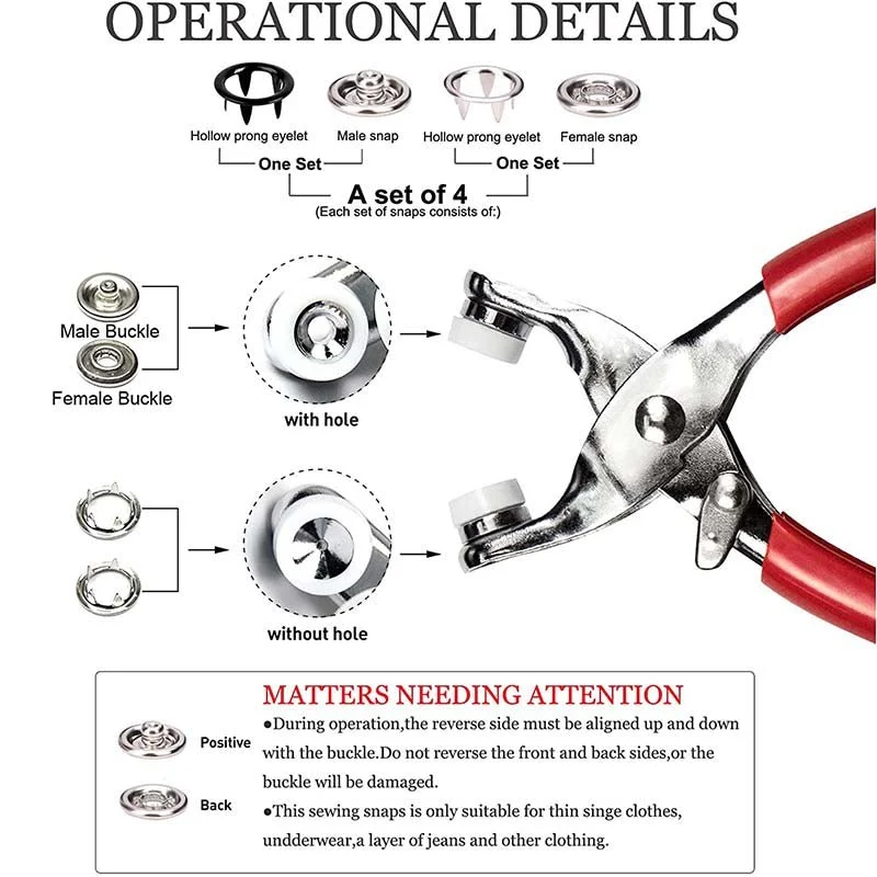 Invisible Seamless Buckle DIY Snap Tool - Image 3