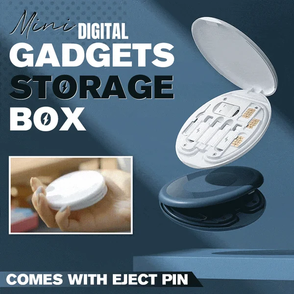 Mini digital gadget storage box
