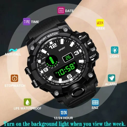 Multifunctional Waterproof Outdoor Sports Watch - Image 12