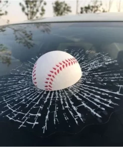 3D Car Window Crack Decal