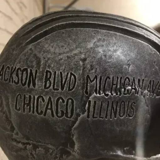 Motorcycle Skull Helmet Holder with Beard - Image 8