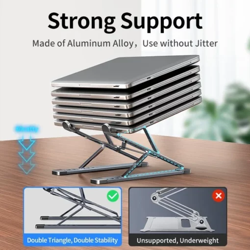 Portable Aluminum Foldable Laptop Stand
