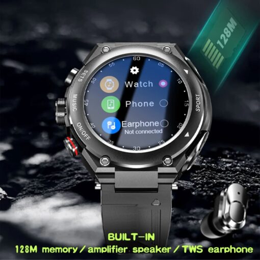 Smartwatch with Wireless Earphones(Works with iPhone & Android) - Image 7