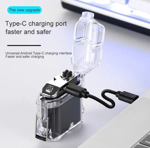 Rechargeable Windproof & Waterproof Electronic Lighter - Image 3