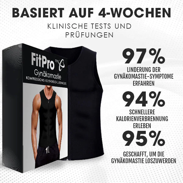 FitPro™ Gynäkomastie Kompressions Reißverschlussweste - Image 7