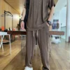 2023 Fashion Men's Ice Silk Casual Suit