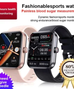 [All day monitoring of heart rate and blood pressure] Bluetooth fashion watch（Support 24 languages）