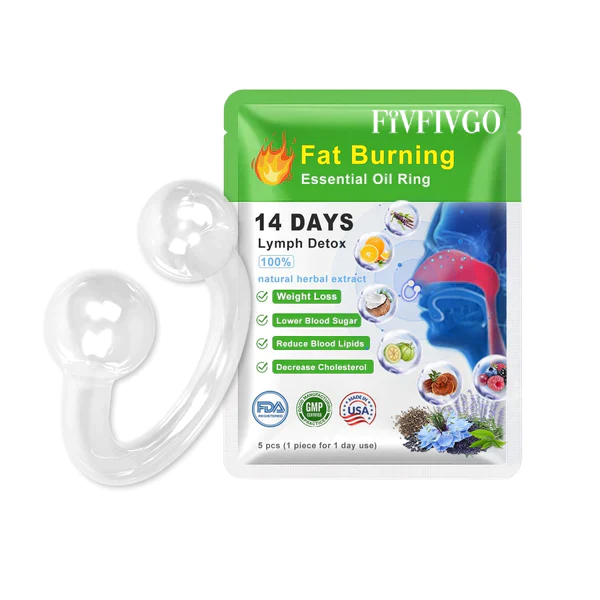 Fivfivgo™ 2023 Body Detox & Fat Burn Leber- und Lungenreinigungs-Nasenring mit ätherischen Ölen - Image 2