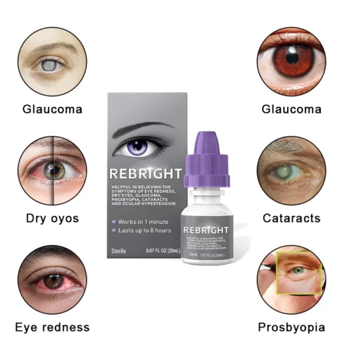 REBRIGHT™ Ultra Eye Therapy Lubricant Eye Drops, Perservative Free, Prevent and Relieve Eye Diseases - Image 8