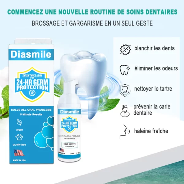 Diasimle™ Mousse Blanchissante Super Pure à base de Plantes pour la Réparation des Dents et de la Bouche - Image 6