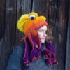 Handmade octopus knitted cap
