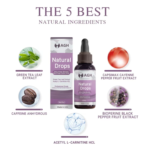 AGH™ Natural Detox & Body Sculpting Blood Sugar Drops - Image 5