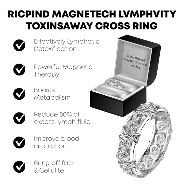 Ricpind Magnetech Lvmphvity ToxinsAway Cross Ring - Image 7